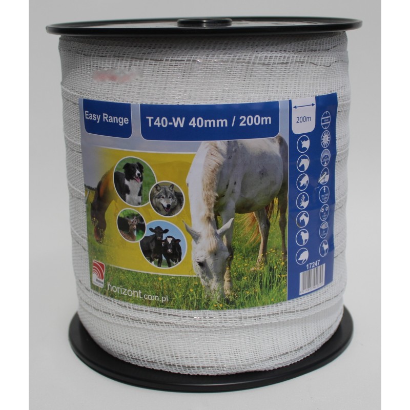 Taśma "Easy Range" T-40mm - 200m biała