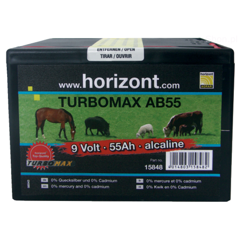 Bateria alkaliczna TURBOMAX AB 9V/55 Ah